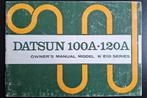 Instructieboekje Datsun 100A 120A (Engelstalig), Verzenden