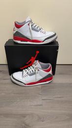 Jordan 3 fire red rood, Wit, Ophalen of Verzenden, Jordan, Sneakers of Gympen