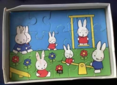 Puzzel, puzzle Nijntje speeltuin; Ravensburger; 15 stukjes, Kinderen en Baby's, Speelgoed | Kinderpuzzels, Gebruikt, 10 tot 50 stukjes