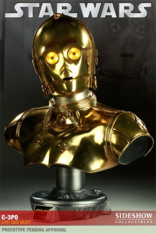 Star Wars C-3PO Life-Size Bust Sideshow signed by Anthony!!!, Verzamelen, Star Wars, Zo goed als nieuw, Actiefiguurtje, Ophalen