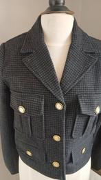 Anna van Toor winterblazer maat 38 antraciet ruitje., Maat 38/40 (M), Anna van Toor, Ophalen of Verzenden, Zo goed als nieuw