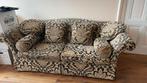 3-zitsbank met sierlijke print, Huis en Inrichting, Banken | Bankstellen, Ophalen, Gebruikt, Driepersoons, 75 tot 100 cm