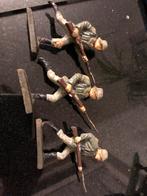 3 aanvallende lineol figuurtjes, Verzamelen, Ophalen of Verzenden, Landmacht
