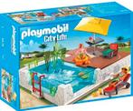PLAYMOBIL Zwembad met terras - 5575, Ophalen of Verzenden, Zo goed als nieuw, Complete set