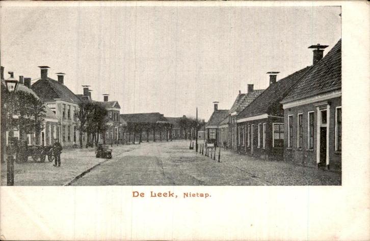 Nietap - De Leek, Verzamelen, Ansichtkaarten | Nederland, Gelopen, Groningen, Voor 1920, Ophalen of Verzenden