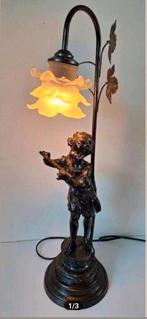 Prachtige antieke lamp bronslook
Jongen met fluit, Antiek en Kunst, Ophalen of Verzenden