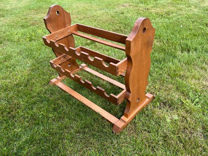 Houten Wijnrek voor 12 Flessen, Huis en Inrichting, Woonaccessoires | Wijnrekken, Gebruikt, Minder dan 50 cm, Hout, 5 tot 15 flessen