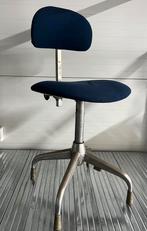 Gispen Bureau stoel Vintage, Ophalen, Gebruikt, Blauw, Bureaustoel