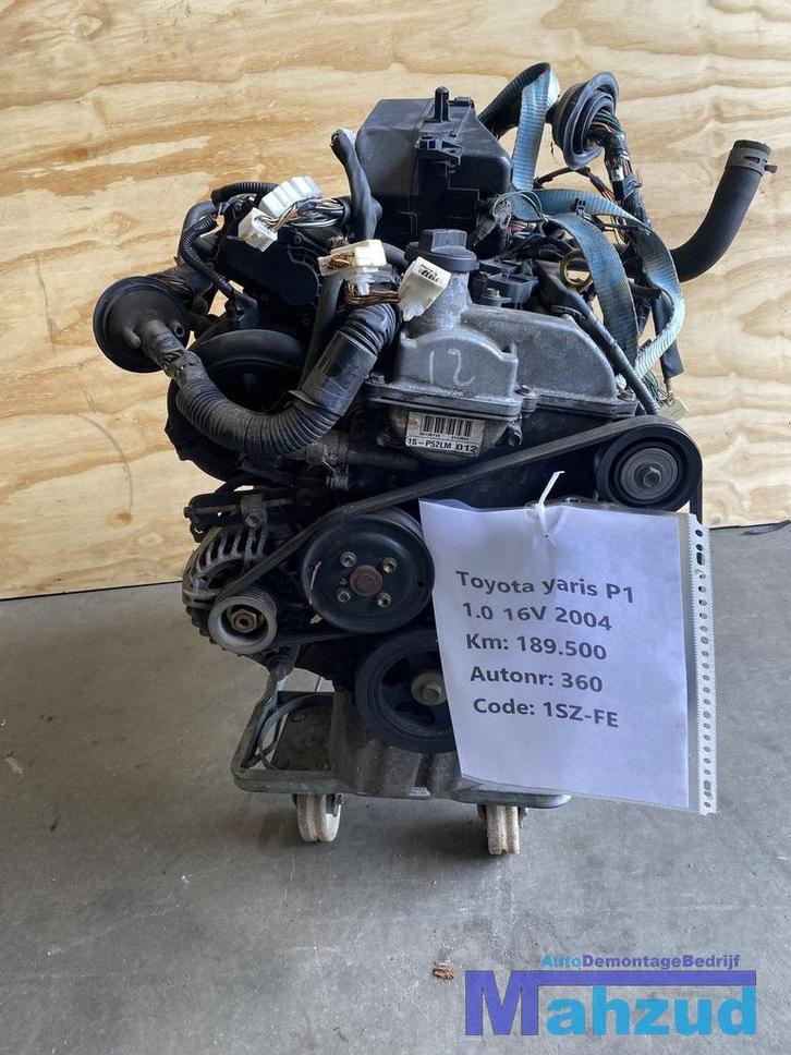 TOYOTA YARIS P1 1.0 1SZFE Motor motorblok, Auto-onderdelen, Motor en Toebehoren, Toyota, Gebruikt, Ophalen