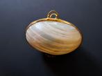 Vintage parelmoer schelpendoosje pillendoosje, Antiek en Kunst, Curiosa en Brocante, Ophalen of Verzenden