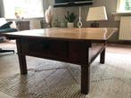 Houten salontafel met diepe lade, Huis en Inrichting, Tafels | Salontafels, Ophalen, 50 tot 100 cm, Zo goed als nieuw, Minder dan 50 cm