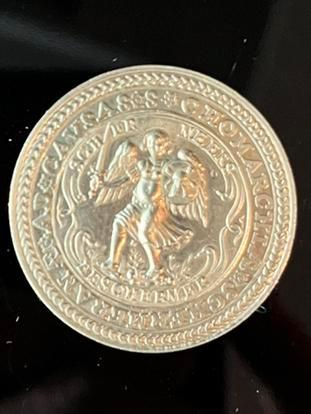 Schermer Daalder herdenkings penning munt, Postzegels en Munten, Penningen en Medailles, Overige materialen, Ophalen of Verzenden
