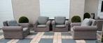 4x luxe royale Bellagio lounge fauteuils kwalteits wicker, Ophalen, 4 zitplaatsen, Gebruikt, Wicker