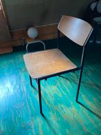 Stoel voor aan de eettafel of bureau vintage, Gebruikt, Zwart, Vintage, Ophalen of Verzenden