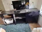 Ikea Besta kast / TV-meubel zwart 40x180x75cm, Ophalen, Strak industrieel zwart, 150 tot 200 cm, Zo goed als nieuw