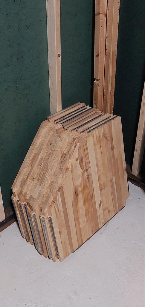 12 Ivar Hoekplanken voor stellingkast 30 cm breed + 3 Palen, Huis en Inrichting, Kasten | Stellingkasten, Zo goed als nieuw, Ophalen