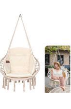 Vita5 Macramé Hangstoel met kussen & ophanghaak, Ophalen, Gebruikt, Macramé, Overige kleuren