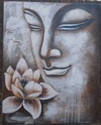 Canvasdoek buddha 80x100cm, Ophalen of Verzenden, Gebruikt