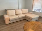 Hoekbank | Beige couch/sofa with chaise, Ophalen, 250 tot 300 cm, 75 tot 100 cm, Zo goed als nieuw