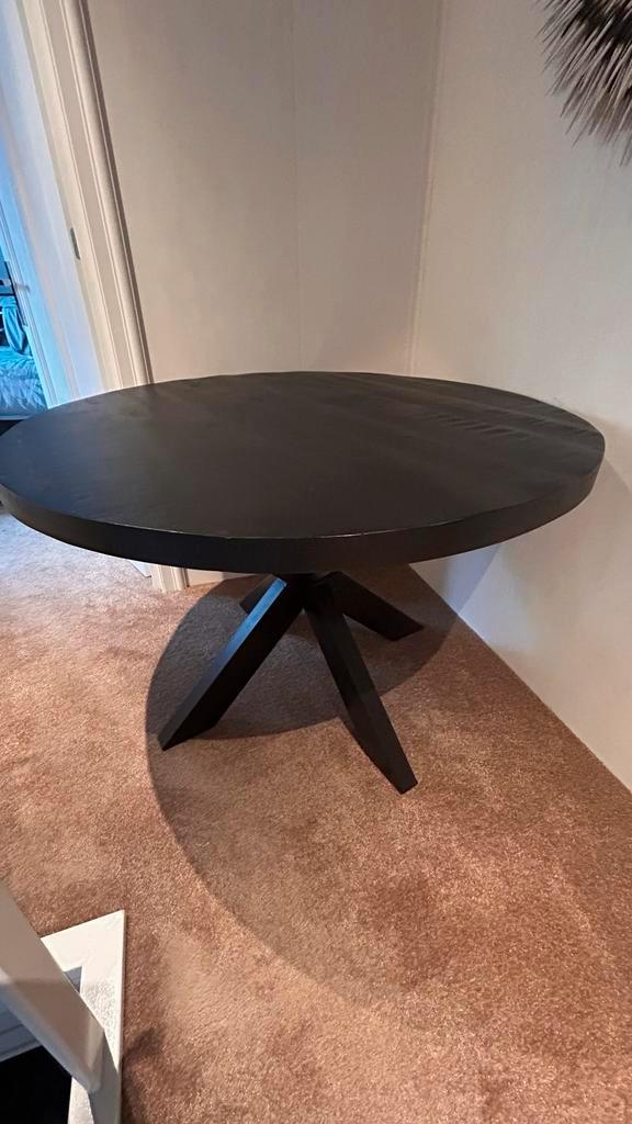 Complete eethoek met halfronde bank, Huis en Inrichting, Complete eetkamers, Gebruikt, Minder dan 4 stoelen, Ophalen of Verzenden