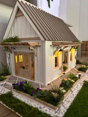 Handgemaakte diorama / poppenhuis / modelbouw beschikbaar voor biedingen