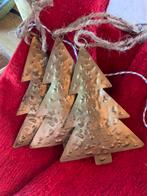 Metalen goudkleurige kerstboomhanger, kerstboompjes, Diversen, Kerst, Ophalen of Verzenden, Nieuw