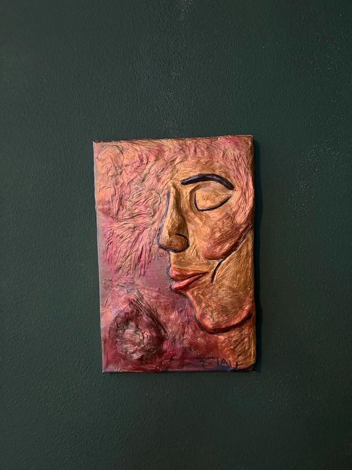 Abstract gezicht sculptuur, Antiek en Kunst, Kunst | Beelden en Houtsnijwerken, Ophalen of Verzenden