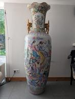 Chinese vaas, antiek - Porselein/bladgoud, Antiek en Kunst, Antiek | Vazen, Ophalen