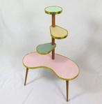 Bloementafel dressoir jaren 50 veelkleurige retro functionel, Huis en Inrichting, Kasten | Dressoirs, Ophalen of Verzenden, Gebruikt