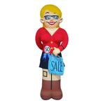 sarah shopper shopaholic shopping lady opblaasfiguur te huur, Ophalen, Zo goed als nieuw, Abraham of Sarah