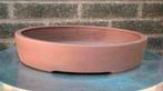 Bonsai schaal handgemaakt ongeglazuurd aardewerk 27,5x22,4x5, Ophalen of Verzenden, Zo goed als nieuw, Minder dan 25 cm, Overige vormen