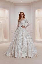 Bruidsjurk Huren , Trouwjurken Verhuur nabij Den Haag, Ophalen of Verzenden, Zo goed als nieuw, Wit, Trouwjurk