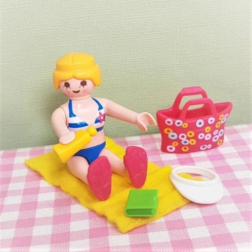 Playmobil special 4695 strand figuur met tas strandvakantie, Kinderen en Baby's, Speelgoed | Playmobil, Zo goed als nieuw, Ophalen of Verzenden