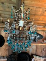 Kroonluchters groot klein kristal pegels brons  Frans, Ophalen