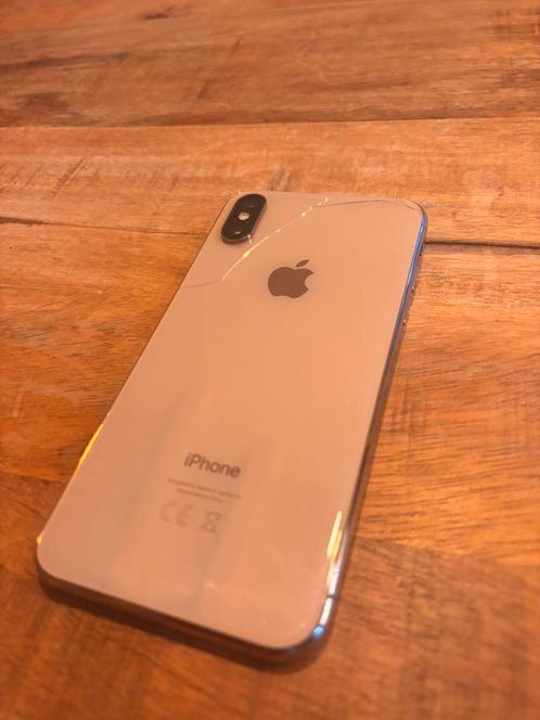 Iphone Xs 64gb goud met schade, Telecommunicatie, Mobiele telefoons | Apple iPhone, Gebruikt, 64 GB, Zonder abonnement, Zonder simlock