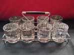 Whiskey glazen met zilveren decoratierand, Ophalen