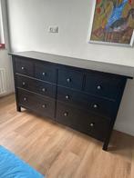 Ikea hemnes hout zwart bruin 8 lades, Huis en Inrichting, Kasten | Ladekasten, Ophalen, 5 laden of meer, Zo goed als nieuw, Minder dan 100 cm