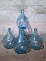 Oude vintage gistfles blauw, B, G, Blauw, Ophalen of Verzenden