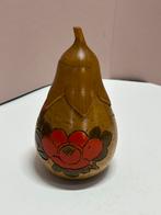 Art Deco thee busje, peer, aubergine. Tea Caddy, Antiek en Kunst, Ophalen of Verzenden