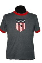 Puma retro t-shirt, shirt, grijs, Mt. S, Puma, Verzenden, Zo goed als nieuw, Grijs