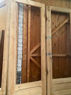 Oude deuren in dennenhout vierslag, Ophalen, Gebruikt, Minder dan 80 cm, 215 cm of meer