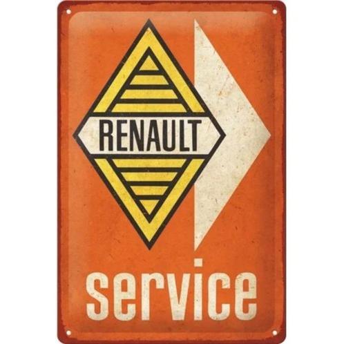 Renault Service relief reclamebord van metaal wandbord deco, Verzamelen, Automerken, Motoren en Formule 1, Nieuw, Auto's, Ophalen of Verzenden