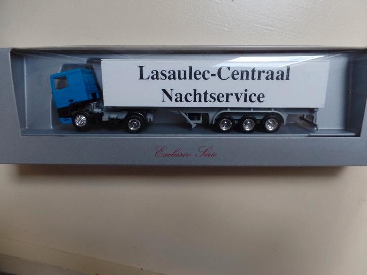 DAF trekker oplegger Lasaulec-Centraal Herpa, Hobby en Vrije tijd, Modelauto's | 1:87, Nieuw, Bus of Vrachtwagen, Herpa, Verzenden