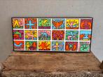 Keith Haring kleurrijk schilderij, Huis en Inrichting, Ophalen of Verzenden, Zo goed als nieuw, Minder dan 100 cm