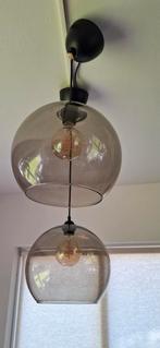 Hanglampen in goede staat, 50 tot 75 cm, Ophalen of Verzenden, Zo goed als nieuw, Glas