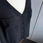 Zwarte chiffon blouse van Divided maat 36, Divided, Ophalen of Verzenden, Zo goed als nieuw, Maat 36 (S)