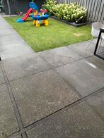 GRATIS 100 x 100 tuintegels, Tuin en Terras, Tegels en Klinkers, Ophalen, Zo goed als nieuw, 10 m² of meer, Beton