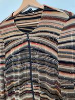 Joseph Ribkoff Bruin oranje gestreept vest glitters maat M, Kleding | Dames, Truien en Vesten, Maat 38/40 (M), Bruin, Koningin Wilhelminaplein 13, Showroom 01.12.06, 1062 HH Amsterdam