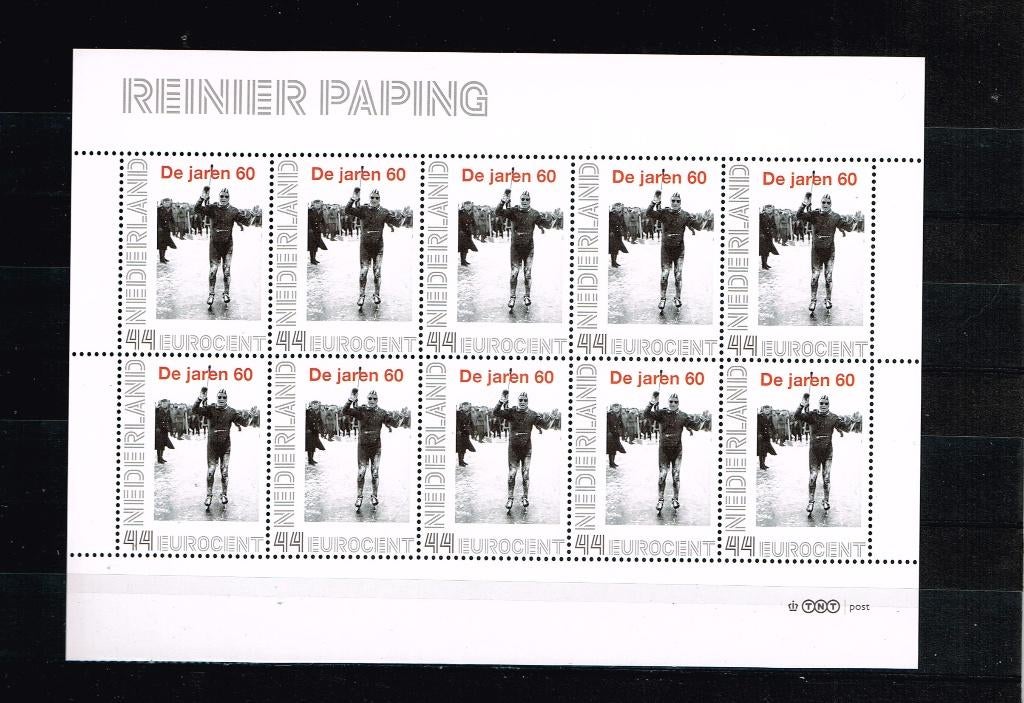 Reinier Paping de jaren 60 persoonlijke zegel vel 10x44, Postzegels en Munten, Postzegels | Nederland, Verzenden, Na 1940, Postfris