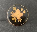 Vintage broche met droogbloem, Sieraden, Tassen en Uiterlijk, Ophalen of Verzenden, Zo goed als nieuw, Overige materialen